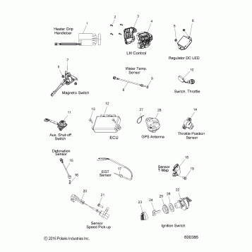 ELECTRICAL, SWITCHES, SENSORS and COMPONENTS - S19DCL6PS/6PEM ALL OPTIONS (600386)