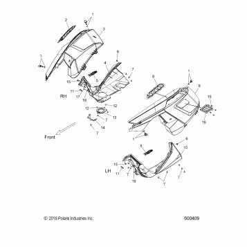 BODY, FENDERS and SIDE PANELS - S17CEF5BSL (600409)