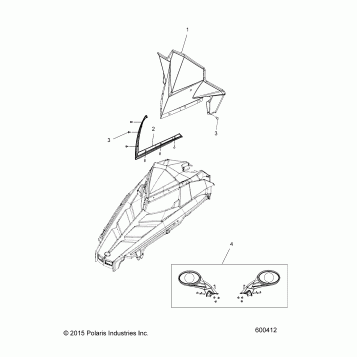 BODY, WINDSHIELD/MIRRORS - S17CED5 ALL OPTIONS (600412)