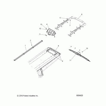 BODY, BUMPER, REAR, SNOWFLAP and TAILLIGHT COVER - S17EHP8P ALL OPTIONS (600420)
