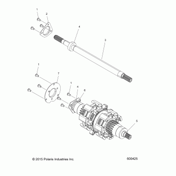 DRIVE TRAIN, JACKSHAFT and DRIVESHAFT - S17EHP8P ALL OPTIONS (600425)