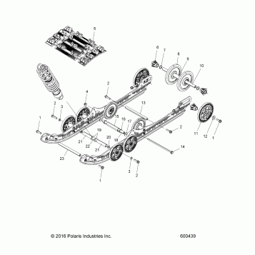 SUSPENSION, REAR and TRACK - S18DCJ8PS ALL OPTIONS (600439)
