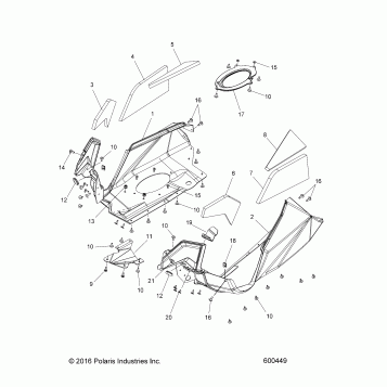 BODY, FENDERS - S26MDX6DSA (600449)