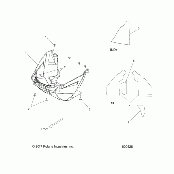 BODY, NOSEPAN ASM. - S18CBA6GS/CBB6GS ALL OPTIONS (49SNOWNOSEPAN16INDY)