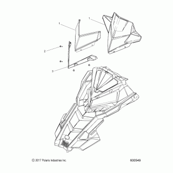 BODY, WINDSHIELD - S20EKL8RS (600549)