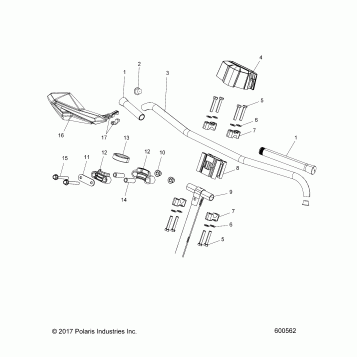 STEERING, UPPER and HANDLEBAR ASM. - S19DCL6PS/6PEM (600562)