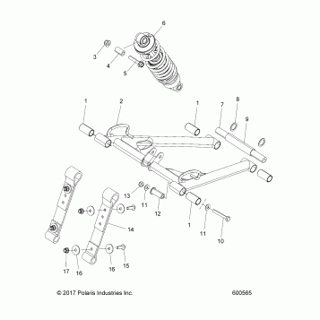 SUSPENSION, TORQUE ARM, FRONT - S21DDL6PS ALL OPTIONS (600565)