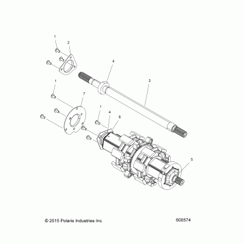 DRIVE TRAIN, JACKSHAFT and DRIVESHAFT - S17EFK6 ALL OPTIONS (600574)