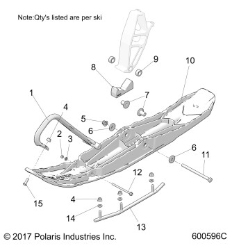 STEERING, SKI ASM., XC - S19FJP8 (600596C)