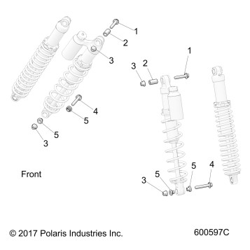 SUSPENSION, IFS SHOCKS MNTG. - S19FJB8/FJE8/FJP8 ALL OPTIONS (600597C)