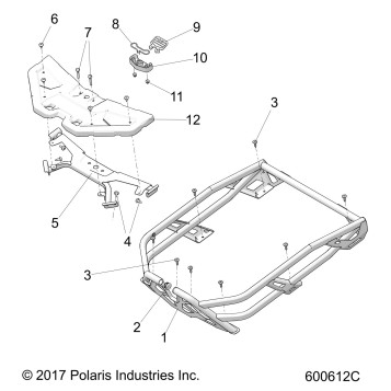 CHASSIS, RACK ASM., ADVENTURE - S19FJE8 (600612C)