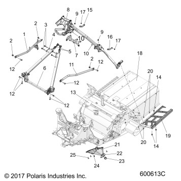 CHASSIS, CHASSIS OVER STRUCTURE and RUNNING BOARDS - S19FJB8/FJE8/FJP8 ALL OPTIONS (600613C)