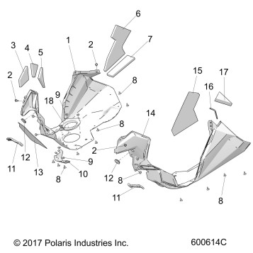 BODY, FENDERS - S18FJB8/FJE8/FJP8 ALL OPTIONS (600614C)