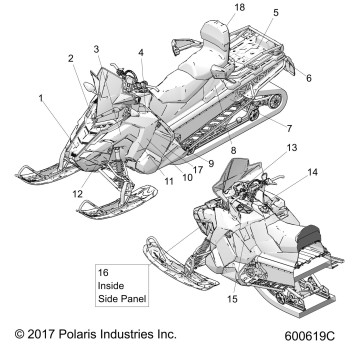 BODY, DECAL , ADVENTURE - S19FJE8 (600619C)