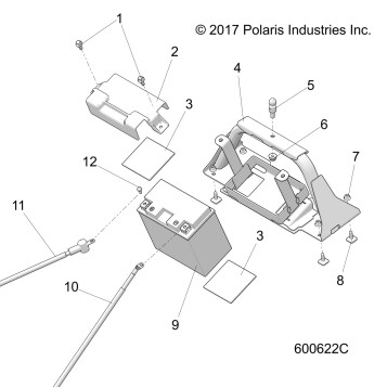 ELECTRICAL, BATTERY/BOX and CABLES - S19FJB8/FJE8/FJP8 E.S. OPTION (600622C)