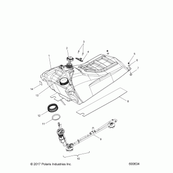 FUEL SYSTEM, FUEL TANK ASM. - S18CBA6GS/CBB6GS ALL OPTIONS (600634)