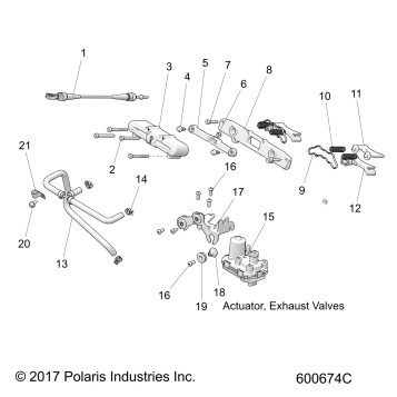 ENGINE, EXHAUST VALVE ASM. - S19FJB8/FJE8/FJP8 ALL OPTIONS (600674)