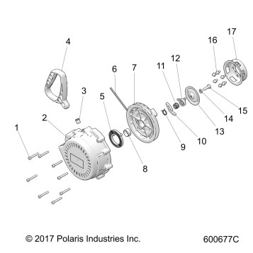 ENGINE, RECOIL STARTER - S19FJB8/FJE8/FJP8 ALL OPTIONS (600677C)