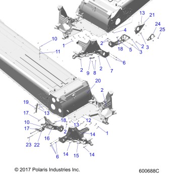 CHASSIS, BULKHEAD ASM. - S19FJB8/FJE8/FJP8 ALL OPTIONS (600688C)