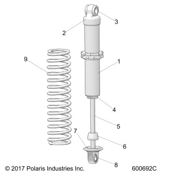 SUSPENSION, SHOCK, IFS (SP) - S19FJB8 ALL OPTIONS (600692C)