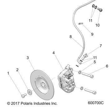 BRAKES, BRAKE ASM. - S19FJB8/FJE8/FJP8 ALL OPTIONS (600700C)