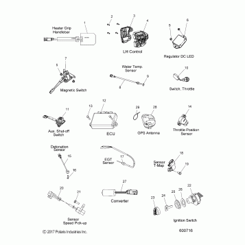 ELECTRICAL, SWITCHES, SENSORS and COMPONENTS - S18ELS8P ALL OPTIONS (600716)