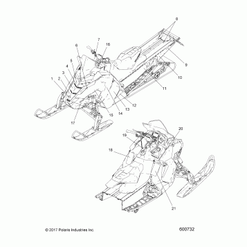 BODY, DECAL, SNOW CHECK RETRO, MDNITE BLU W/RED,WHITE ACCENT - S18EEC8P (600732)