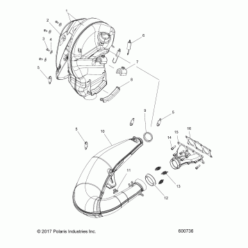 ENGINE, EXHAUST - S18EEC8 ALL OPTIONS (600736)