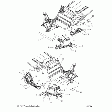 CHASSIS, BULKHEAD ASM. - S18EFT8P ALL OPTIONS (600741)