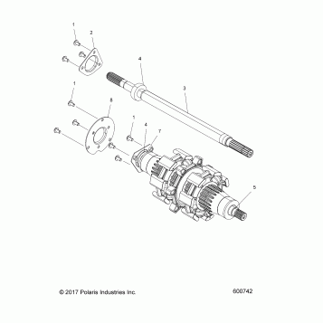 DRIVE TRAIN, JACKSHAFT and DRIVESHAFT - S18EFT8P ALL OPTIONS (600742)