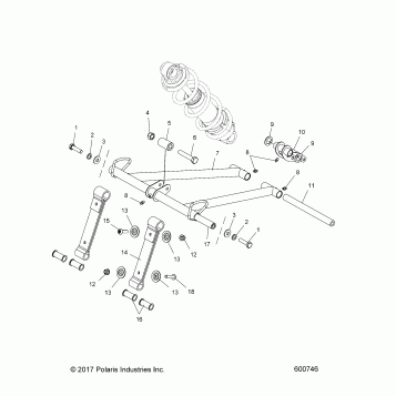 SUSPENSION, TORQUE ARM, FRONT - S18EFT8P ALL OPTIONS (600746)