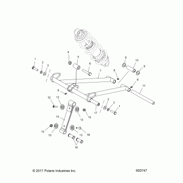 SUSPENSION, TORQUE ARM, FRONT - S19EHM8PS ALL OPTIONS (600747)