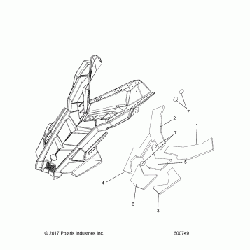 BODY, HOOD FOAM/FIBER - S26MDX6DSA (600749)