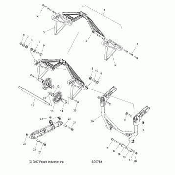 SUSPENSION, CRANK ASM., REAR - S18DCH8PS ALL OPTIONS (600764)