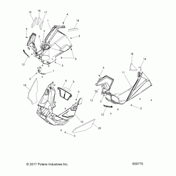 BODY, FENDERS AND NOSEPAN ASM. - S18EER6PSA/PSL/PEL (600770)