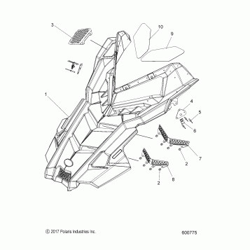 BODY, HOOD ASM. - S26MDX6DSA (600775)