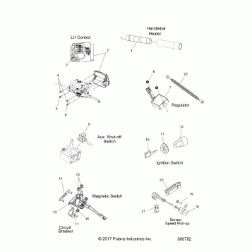ELECTRICAL, SWITCHES and COMPONENTS - S22CED5TSL/TSU (600782)