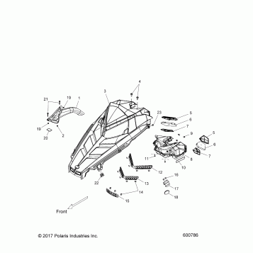 BODY, HOOD ASM. - S18CBA6GS/CBB6GS ALL OPTIONS (600786)