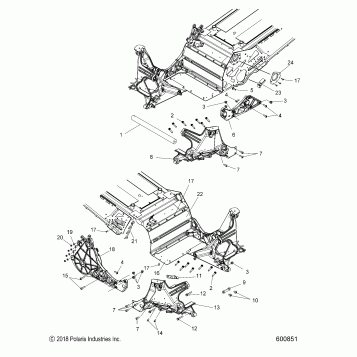 CHASSIS, BULKHEAD ASM. - S20EFT8PS/EFN8PS ALL OPTIONS (600851)