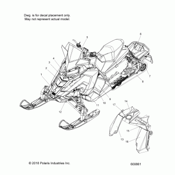 BODY, DECAL, SNOW CHECK SELECT, BLK SIDE PNL W/BLK,MTBLK  ACCENT - S19DCH6PS (600861)