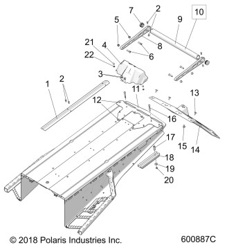 BODY, BUMPER, REAR, SNOWFLAP and TAILLIGHT COVER - S19ELS8R ALL OPTIONS (600887C)