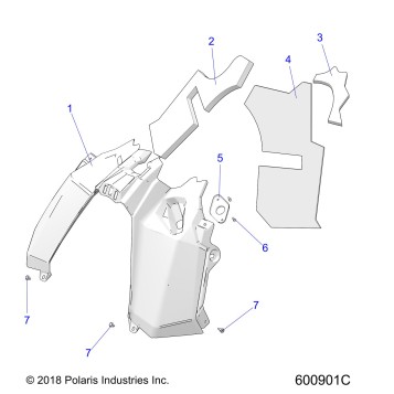BODY, CONSOLE - S22EFA8RS/EFB8RS ALL OPTIONS (600901C)