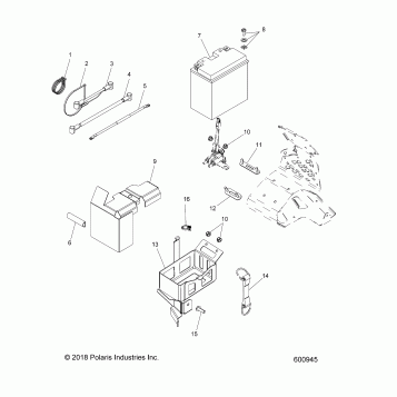 ELECTRICAL, BATTERY/BOX and CABLES - S19EKP8RS/REM E.S. OPTION (600945)