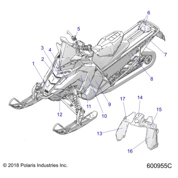 BODY, DECAL, BLK SIDE PNL W/GOLD ACCENT - S19EKP8PS/PSL (600955C)