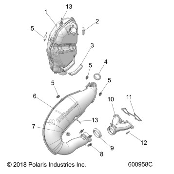 ENGINE, EXHAUST - S20EKL8RS ALL OPTIONS (600958C)