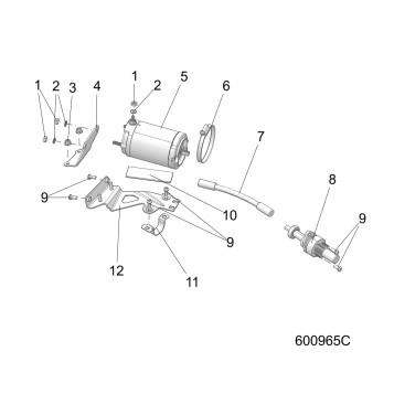 ENGINE, STARTER MOTOR - S19ELS8R ELECT. START OPTON (600965C)