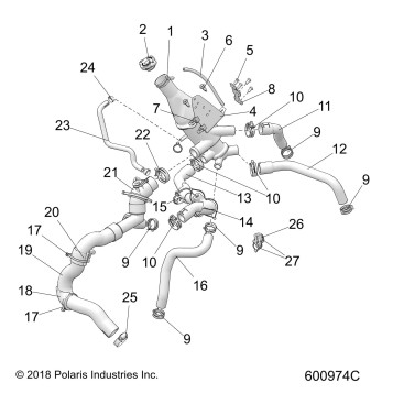 ENGINE, COOLING SYSTEM - S20EKL8RS ALL OPTIONS (600974C)