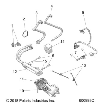 FUEL SYSTEM, RAIL, LINES and THROTTLE BODY - S19FJB8/FJE8/FJP8 ALL OPTIONS (600998C)