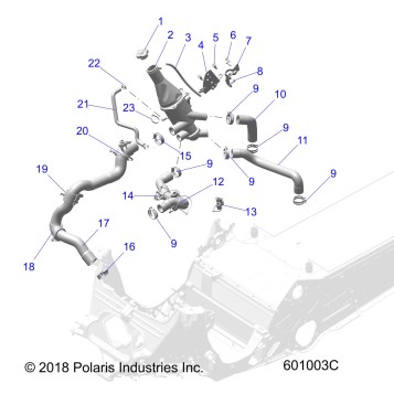 ENGINE, COOLING SYSTEM - S20EHM8RS ALL OPTIONS (601003C)