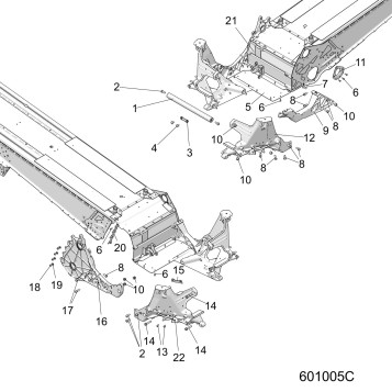 CHASSIS, BULKHEAD ASM. - S22EFA8RS/EFB8RS ALL OPTIONS (601005C)